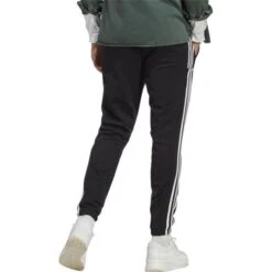 Pantalon Adidas Essentials French Terry Tapered Cuff 3-stripes IC0050 -Magasin De Vêtements adidas ic0050 essentials french terry tapered cuff 3 stripes 2 e