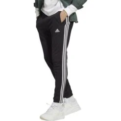Pantalon Adidas Essentials French Terry Tapered Cuff 3-stripes IC0050 -Magasin De Vêtements adidas ic0050 essentials french terry tapered cuff 3 stripes 3 e