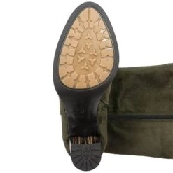 Maciejka Kozaki Damskie NA Słupku Oliwkowe -Magasin De Vêtements maciejka 0480924007 kozaki damskie na slupku oliwkowe 7 e