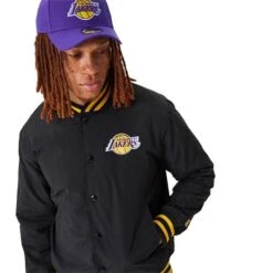 Veste New Era Blouson Aviateur Nba Los Angeles Lakers 60332205 -Magasin De Vêtements new era 60332205 nba los angeles lakers 3 e