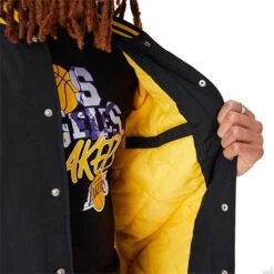 Veste New Era Blouson Aviateur Nba Los Angeles Lakers 60332205 -Magasin De Vêtements new era 60332205 nba los angeles lakers 7 e
